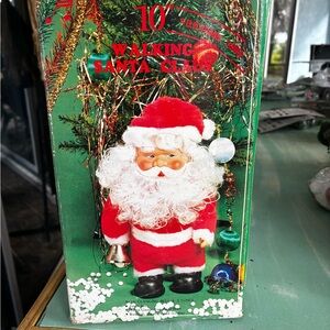 Walking Santa Claus Holiday Decoration